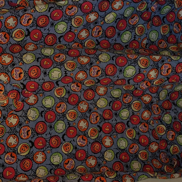 Dickies 100% Cotton Cute Halloween Print Short Sleeve Scrub Top - Picture 3 of 10